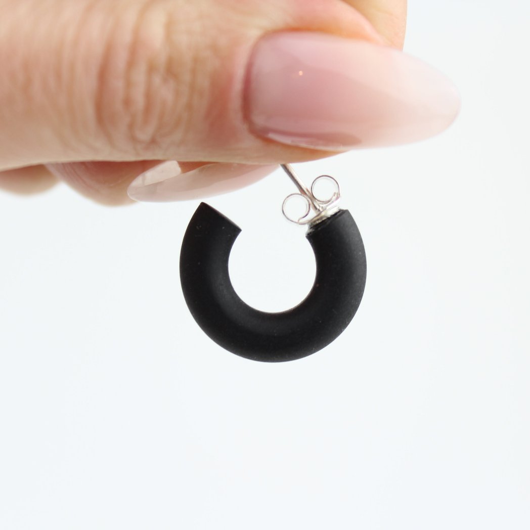 Mini Candy Hoops | Espresso Schwarz - Atelier Anda