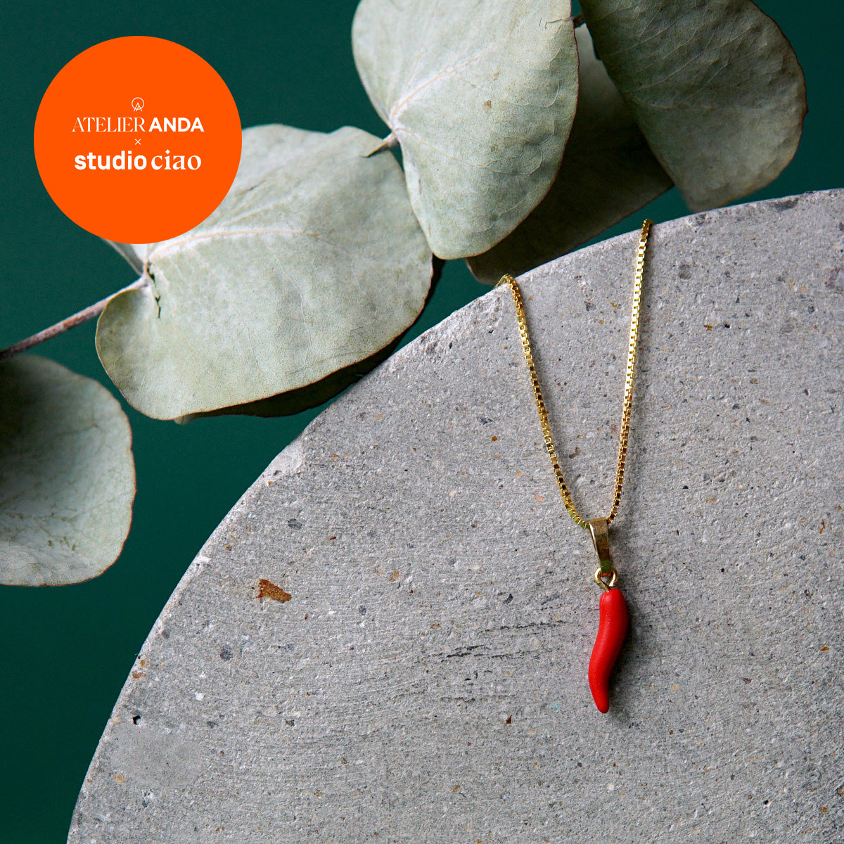 Cornicello Kette | ATELIER ANDA x studio ciao | limited edition - Atelier Anda