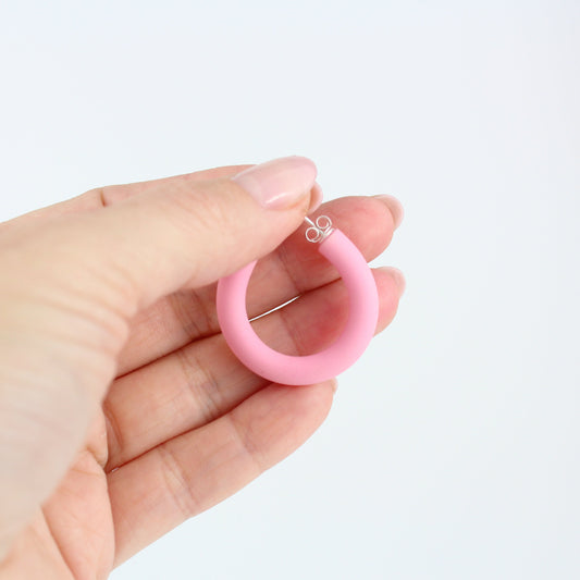 Candy Hoops | Bubblegum pink - Atelier Anda