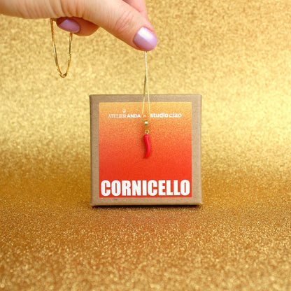 Cornicello Kette | ATELIER ANDA x studio ciao | gold | limited edition - Atelier Anda