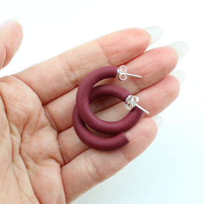 Candy Hoops | Weinrot - Atelier Anda