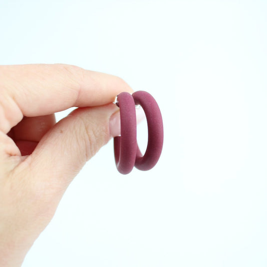 Candy Hoops | Weinrot - Atelier Anda
