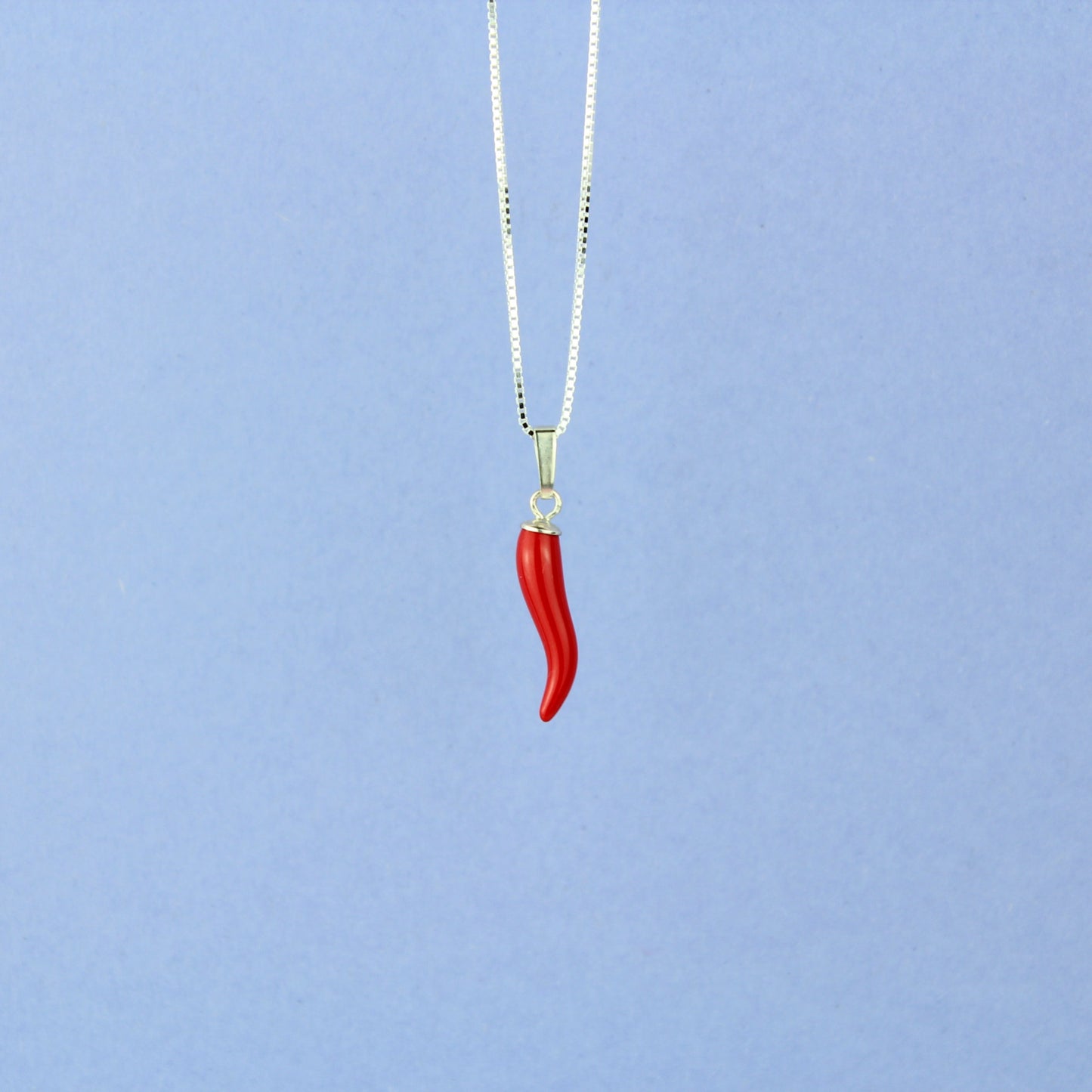 Cornicello Anhänger in sllber mit Kette