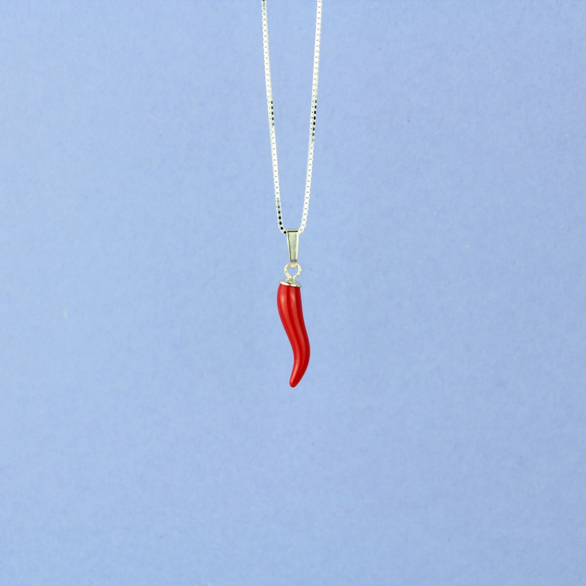 Cornicello Anhänger in sllber mit Kette